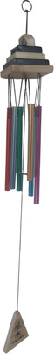 

Parampara 6pippyrmul Wooden, Copper Windchime(32 inch, Multicolor)