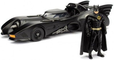 

Jada Toys 1:24 - 1989 Batmobile W/ Batman Figure Metal Die Cast(Black)
