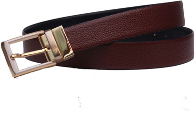 

Ekvi Men Formal Brown Genuine Leather Reversible Belt