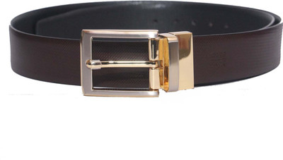 

PRUG Men Formal Brown Genuine Leather Reversible Belt