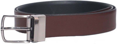 

Ekvi Men Formal Brown Genuine Leather Reversible Belt