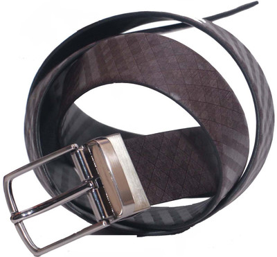 

PRUG Men Formal Brown Genuine Leather Reversible Belt