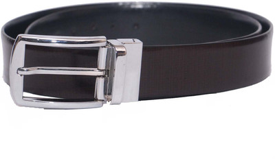 

PRUG Men Formal Brown Genuine Leather Reversible Belt