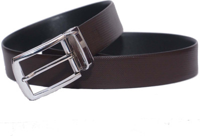 

PRUG Men Formal Brown Genuine Leather Reversible Belt