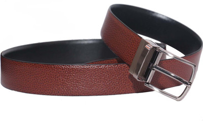 

Ekvi Men Formal Brown Genuine Leather Reversible Belt