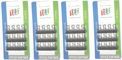 

Y.E.S Office 15mm Metal Paper Clip(Set of 48, Black)