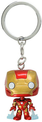 

24x7eMall Pocket Pop Keychain Ironman Bobblehead 4 cms Key Chain