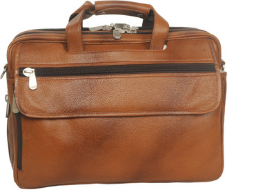 

Hidekin 17 inch Expandable Trolley Laptop Messenger Bag(Tan)