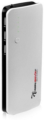 

Lappymaster 13000 mAh Power Bank (13000mAh PB-060WT, for Your SmartPhones & Tablets)(White, Black, Lithium-ion), Black;white