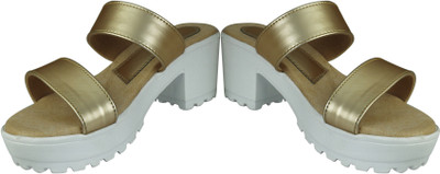 

Rare Women Gold Sandals