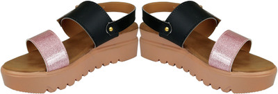 

Rare Women Black Sandals