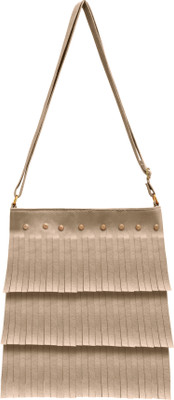 

tap fashion Women Casual Grey PU Sling Bag