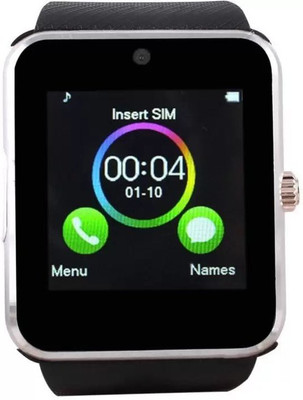 

Onskart Gt08 Bluetooth Watch with SIM Card Slot and NFC Smart Health Smartwatch(Black Strap Free Size)