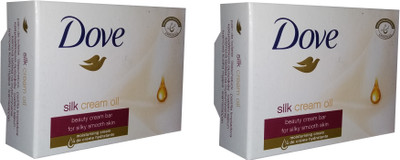 

Dove Silk Cream Oil(200 g, Pack of 2)