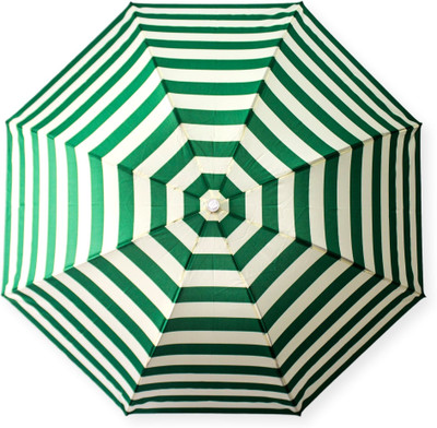 

DesiCult 2 Fold GreenVanilla Stripes DCUMB44 Umbrella(White, Green)