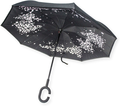

DesiCult Inverse Black Blossoms DCUMB11 Umbrella(Black)