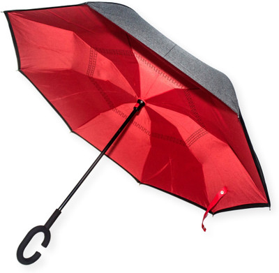 

DesiCult Inverse Red DCUMB20 Umbrella(Black)