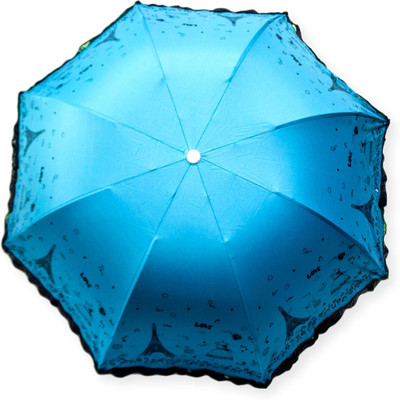 

DesiCult 3 Fold Blue Love in Paris DCUMB49 Umbrella(Blue)