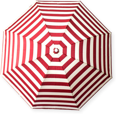 

DesiCult 2 Fold RedVanilla Stripes DCUMB46 Umbrella(White, Red)