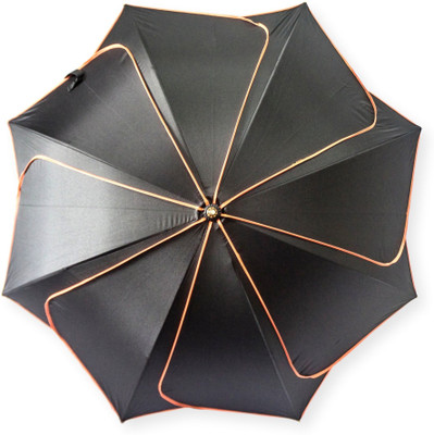 

DesiCult Petals Orange Border DCUMB27 Umbrella(Black)
