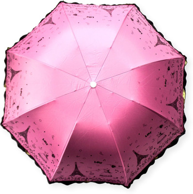 

DesiCult 3 Fold Pink Love in Paris DCUMB51 Umbrella(Pink)