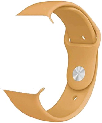 Inventure Retail Silicone Strap 42 mm iWatch Watch Strap(Mustard)   Watches  (Inventure Retail)