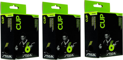 

Stiga Cup Table Table Tennis Ball(Pack of 3, Orange)
