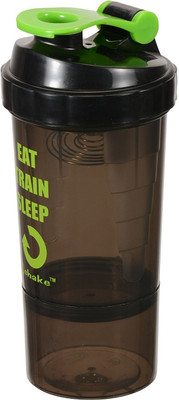 

Giftipedia Speed One 500 ml Shaker(Pack of 1, Black, Green)