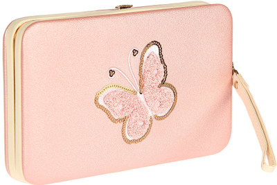 

aaradhya creations Party Pink Clutch