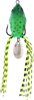 

Hunting Hobby Top Water, Fishing Frog With High Rigged Stainless Steel Hooks Jigs Fishing Lure(Pack of 1 Size 5)