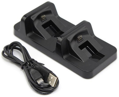 

TCOS Tech PS4 Controller Charging Dock Station Gaming Accessory Kit(Black, For PS4)
