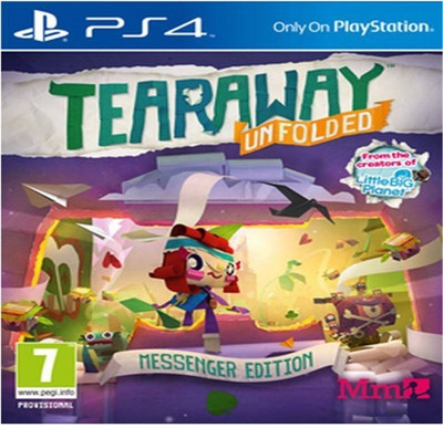 

Playstation Tearaway Unfolded: Messenger Edition (PS4 Video game) Gaming Accessory Kit(Na, For PS4)