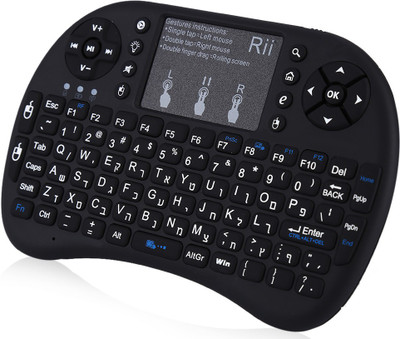 

Microware Mini Keyboard with TouchPad function Wireless Multi-device Keyboard(Black)