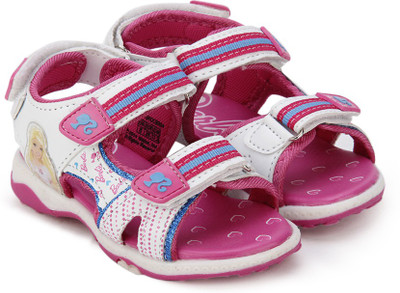 

Barbie Girls Velcro Sports Sandals(Pink, Pink white