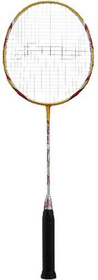 

Li-Ning G-Tek 98 II Badminton Racket Gold, Grey Strung Badminton Racquet(S2, 86 g)