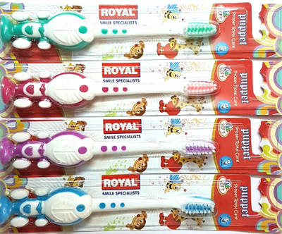 Pin to Pen Doremon Soft Toothbrush(Pack of 4)