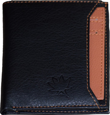

HAPtic Men Black Genuine Leather Wallet(7 Card Slots), Black 106