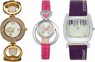 Shivam Retail SR-03 204-205-207 Stylish Three Different Shade Watch  - For Girls   Watches  (Shivam Retail)