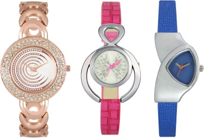 Shivam Retail SR-03 202-205-208 Stylish Three Different Shade Watch  - For Girls   Watches  (Shivam Retail)