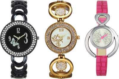 Shivam Retail SR-03 201-204-205 Stylish Three Different Shade Watch  - For Girls   Watches  (Shivam Retail)
