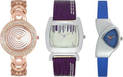 Shivam Retail SR-03 202-207-208 Stylish Three Different Shade Watch  - For Girls   Watches  (Shivam Retail)