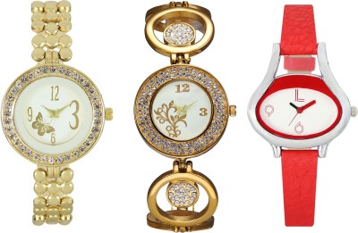 Shivam Retail SR-03 203-204-206 Stylish Three Different Shade Watch  - For Girls   Watches  (Shivam Retail)