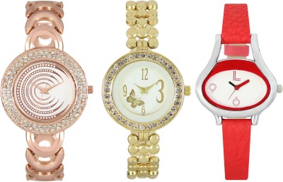 Shivam Retail SR-03 202-203-206 Stylish Three Different Shade Watch  - For Girls   Watches  (Shivam Retail)