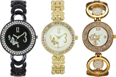 Shivam Retail SR-03 201-203-204 Stylish Three Different Shade Watch  - For Girls   Watches  (Shivam Retail)