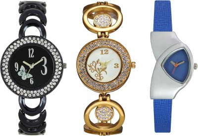 Shivam Retail SR-03 201-204-208 Stylish Three Different Shade Watch  - For Girls   Watches  (Shivam Retail)