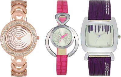 Shivam Retail SR-03 202-205-207 Stylish Three Different Shade Watch  - For Girls   Watches  (Shivam Retail)