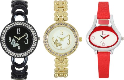 Shivam Retail SR-03 201-203-206 Stylish Three Different Shade Watch  - For Girls   Watches  (Shivam Retail)
