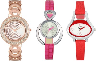 Shivam Retail SR-03 202-205-206 Stylish Three Different Shade Watch  - For Girls   Watches  (Shivam Retail)