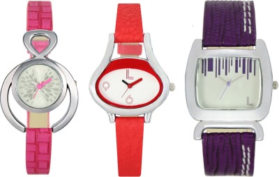 Shivam Retail SR-03 205-206-207 Stylish Three Different Shade Watch  - For Girls   Watches  (Shivam Retail)