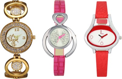 Shivam Retail SR-03 204-205-206 Stylish Three Different Shade Watch  - For Girls   Watches  (Shivam Retail)